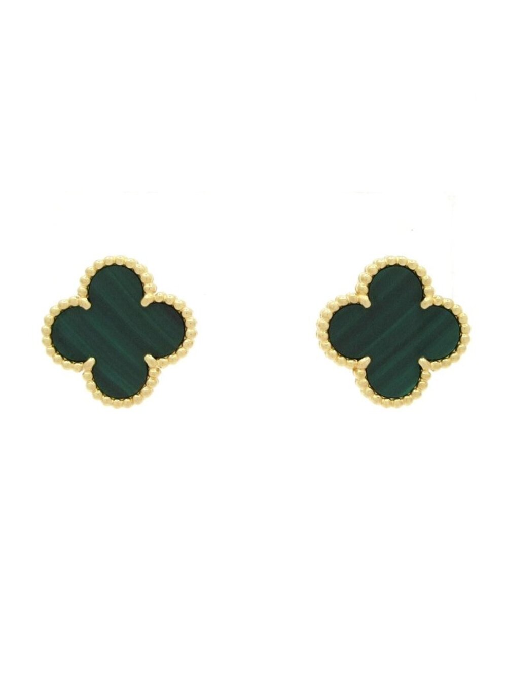 Van Cleef & Arpels Earrings Vintage Alhambra Green
